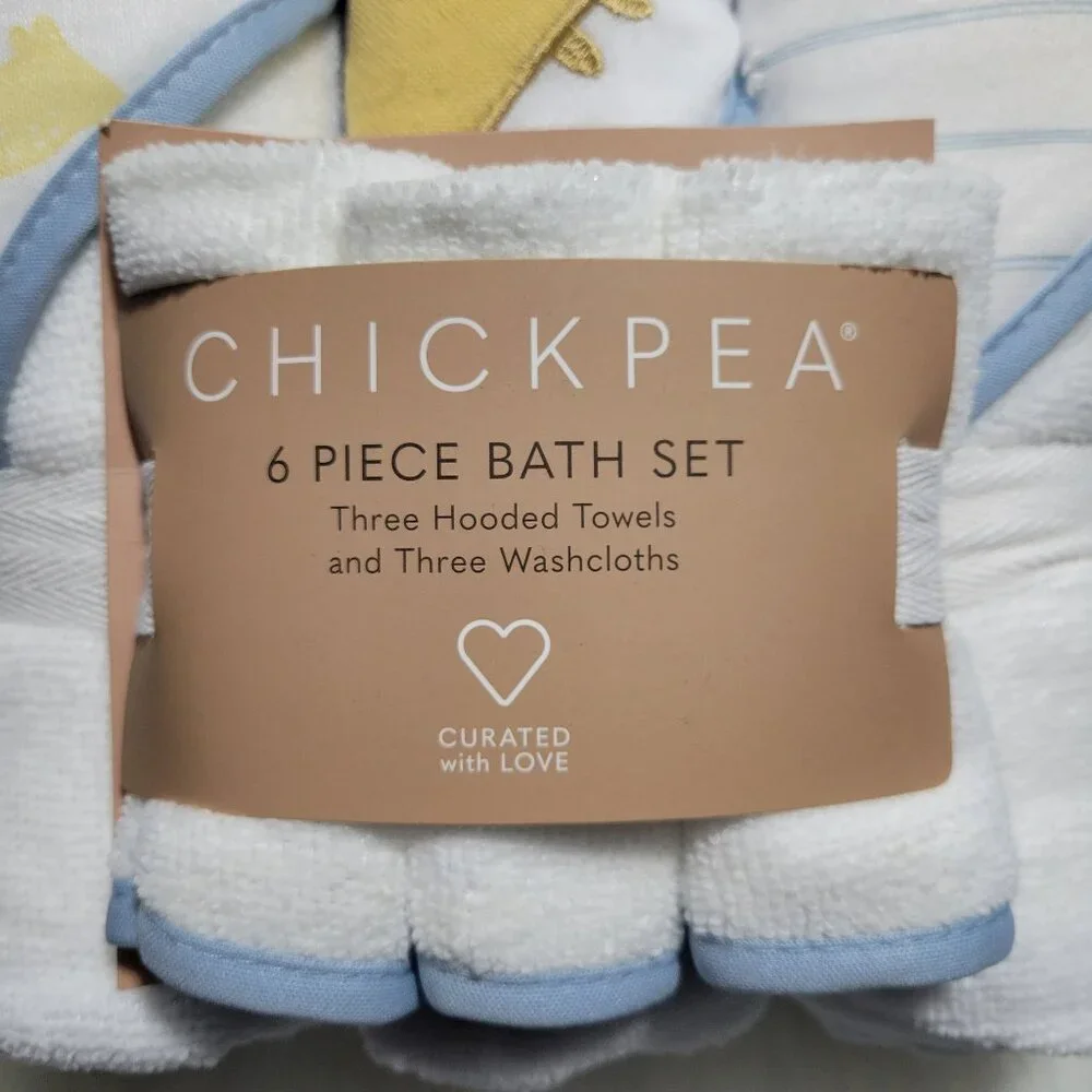 ChickPea 6 Piece Dinosaur Themed Bath Set